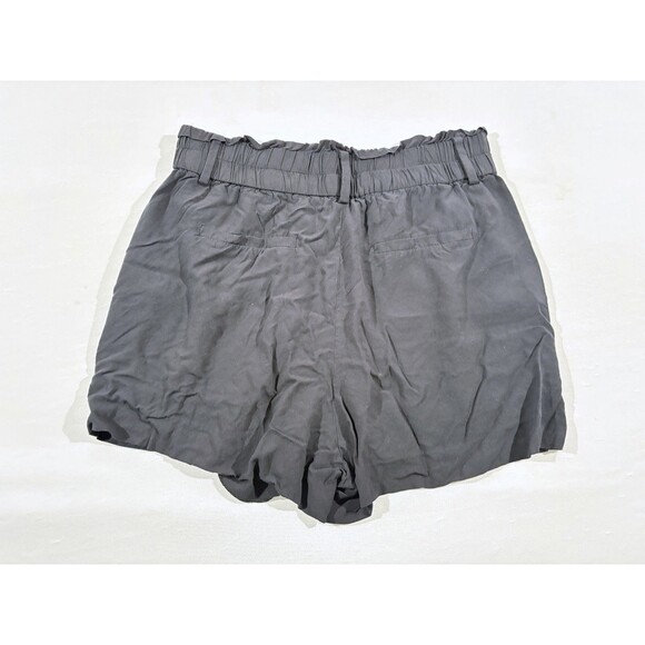 J.Crew Womens Black Viscose Pull On Paper Bag Waist Shorts Pockets Sz S - Picture 10 of 10
